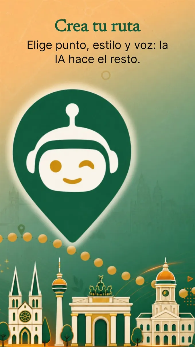 Aplicación CityTour AI mostrando una visita personalizada