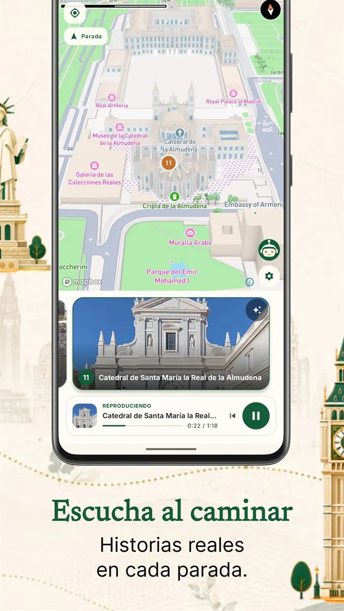 CityTour AI audio narration while walking