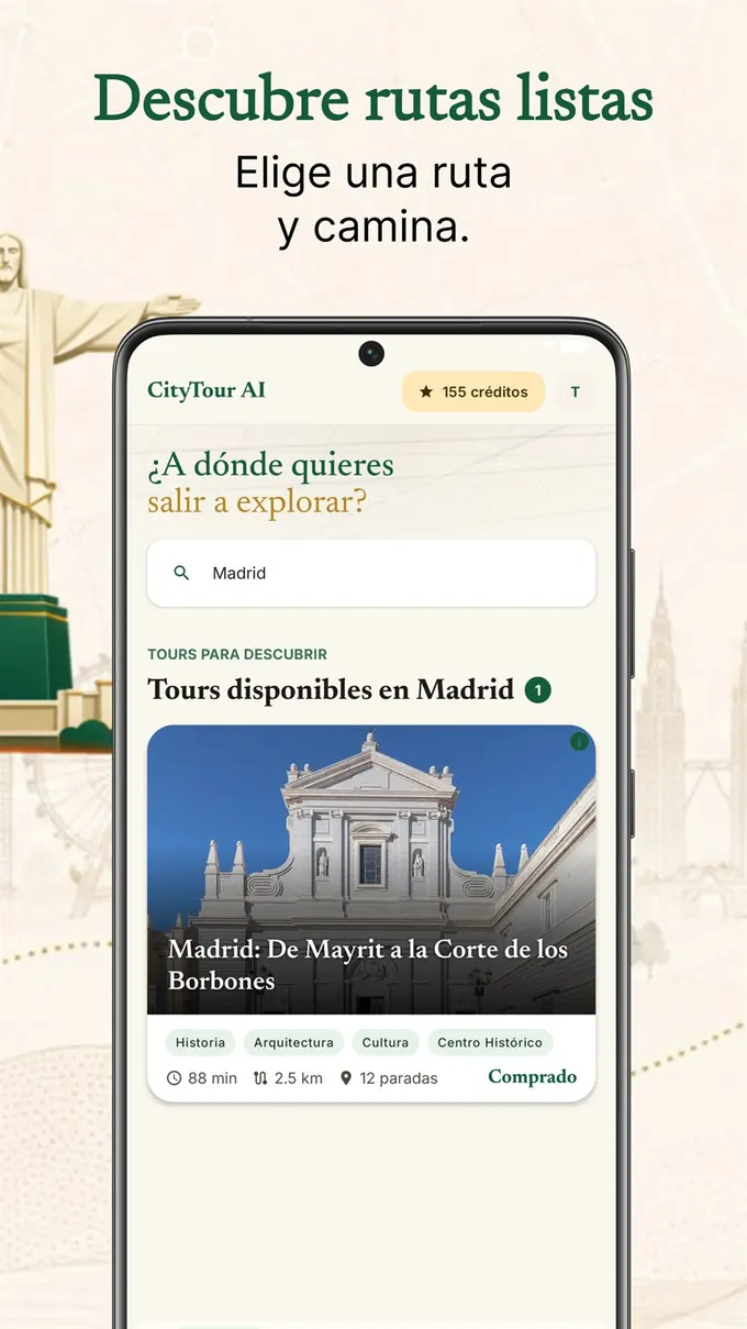 CityTour AI discover ready-made tours