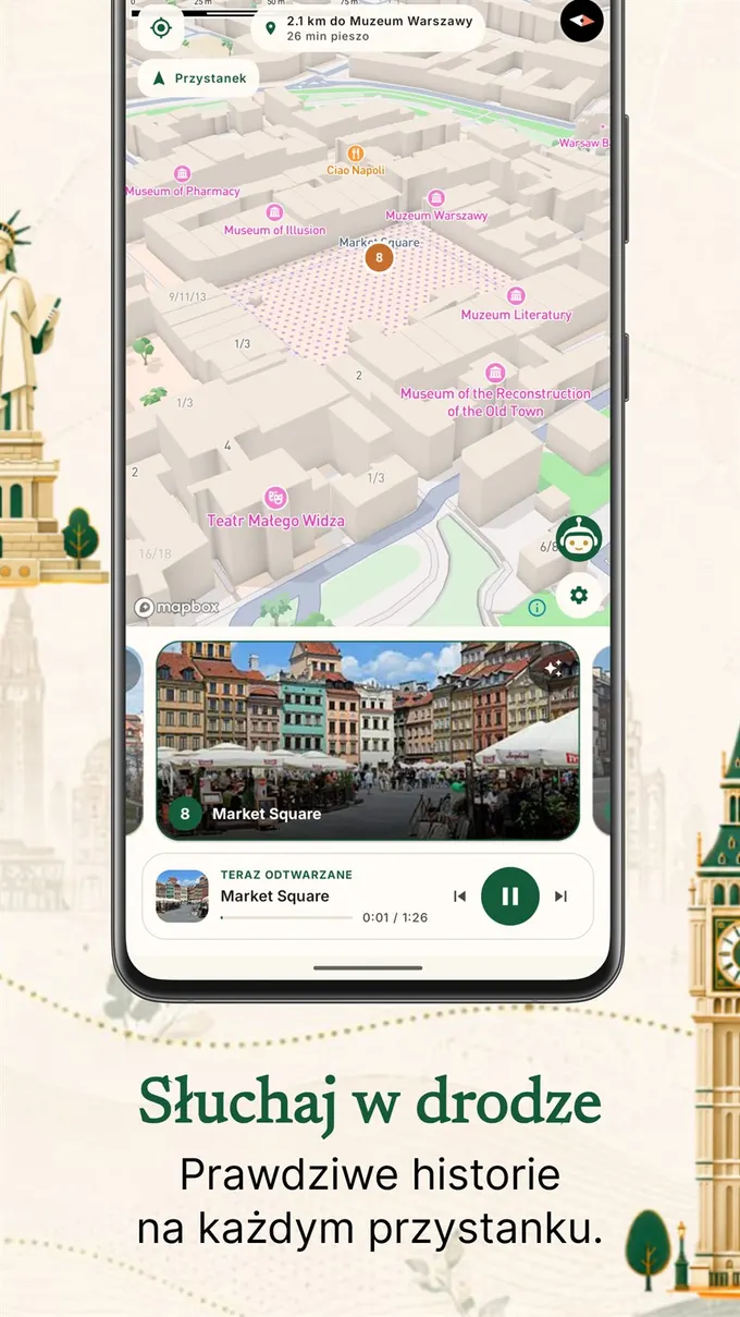 CityTour AI audio narration while walking