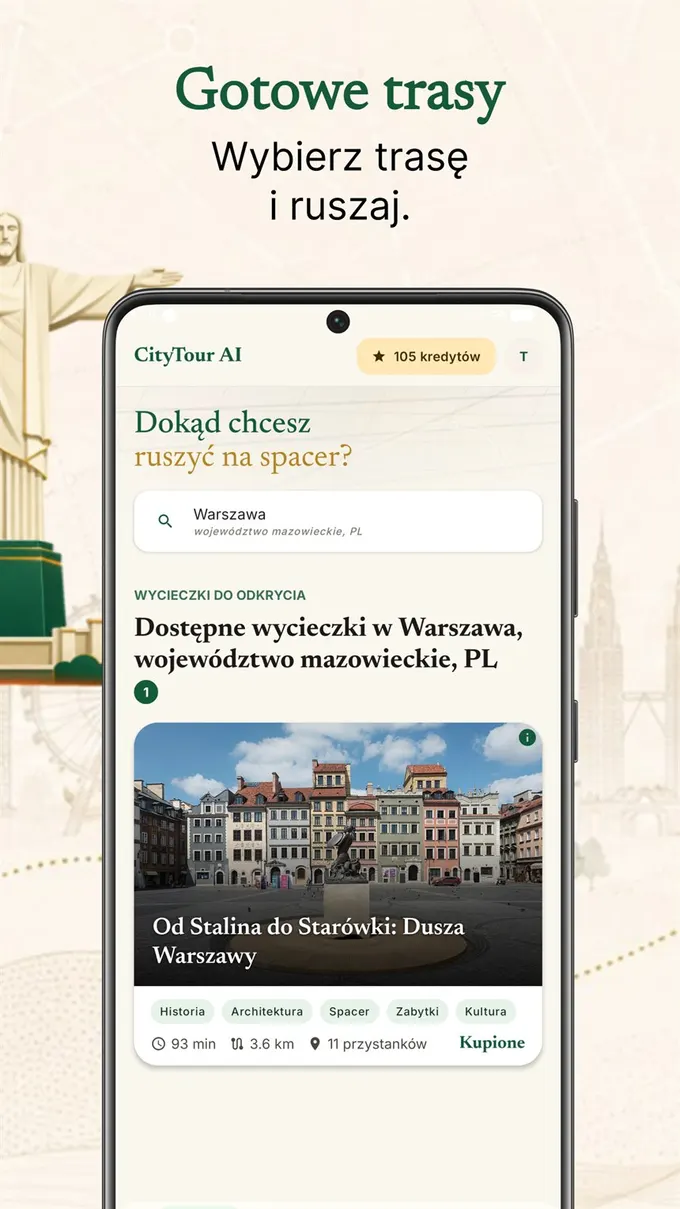 CityTour AI discover ready-made tours