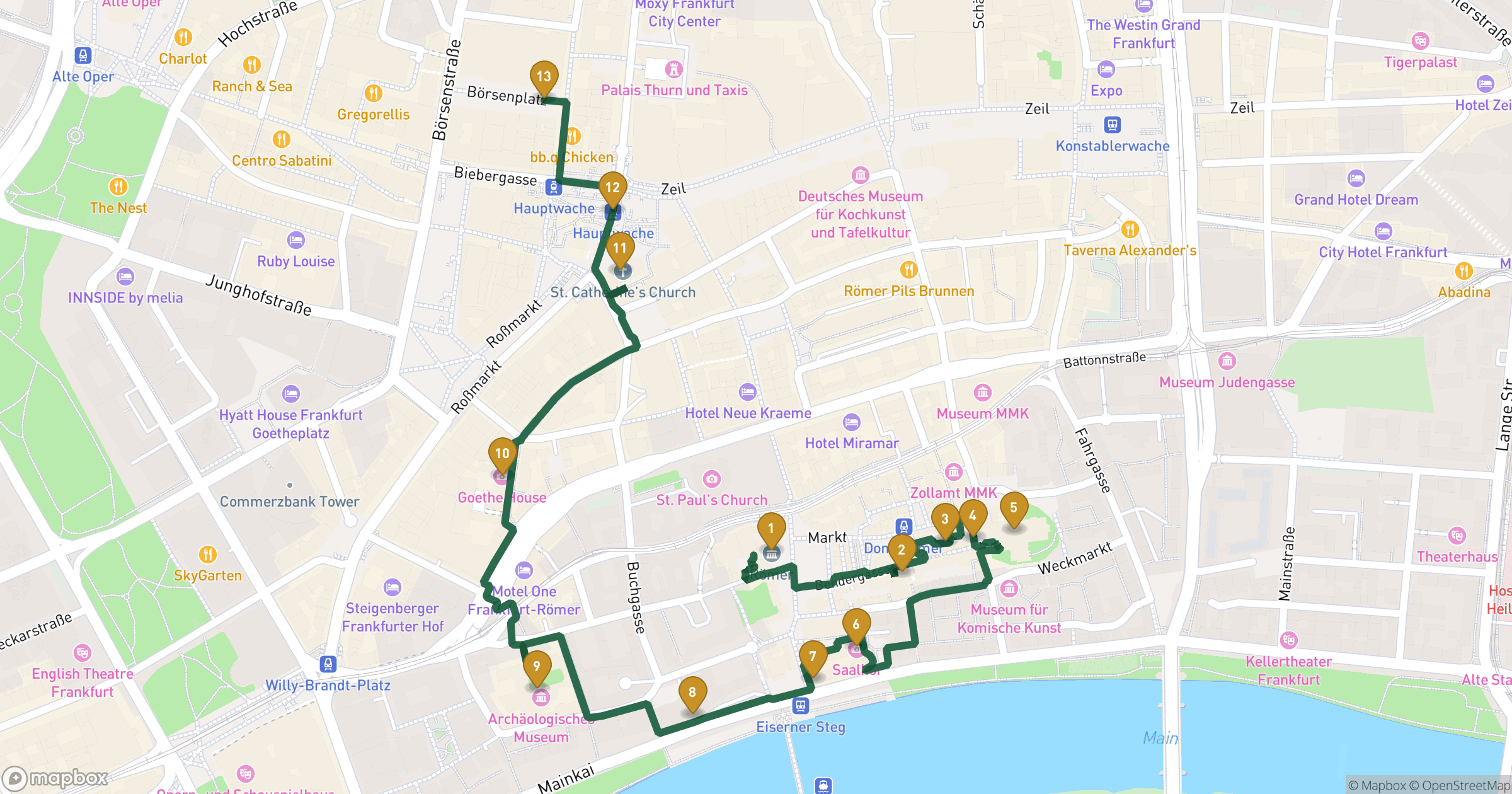 Map for 황제, 시인, 그리고 대조 도보 투어 with 13 stops