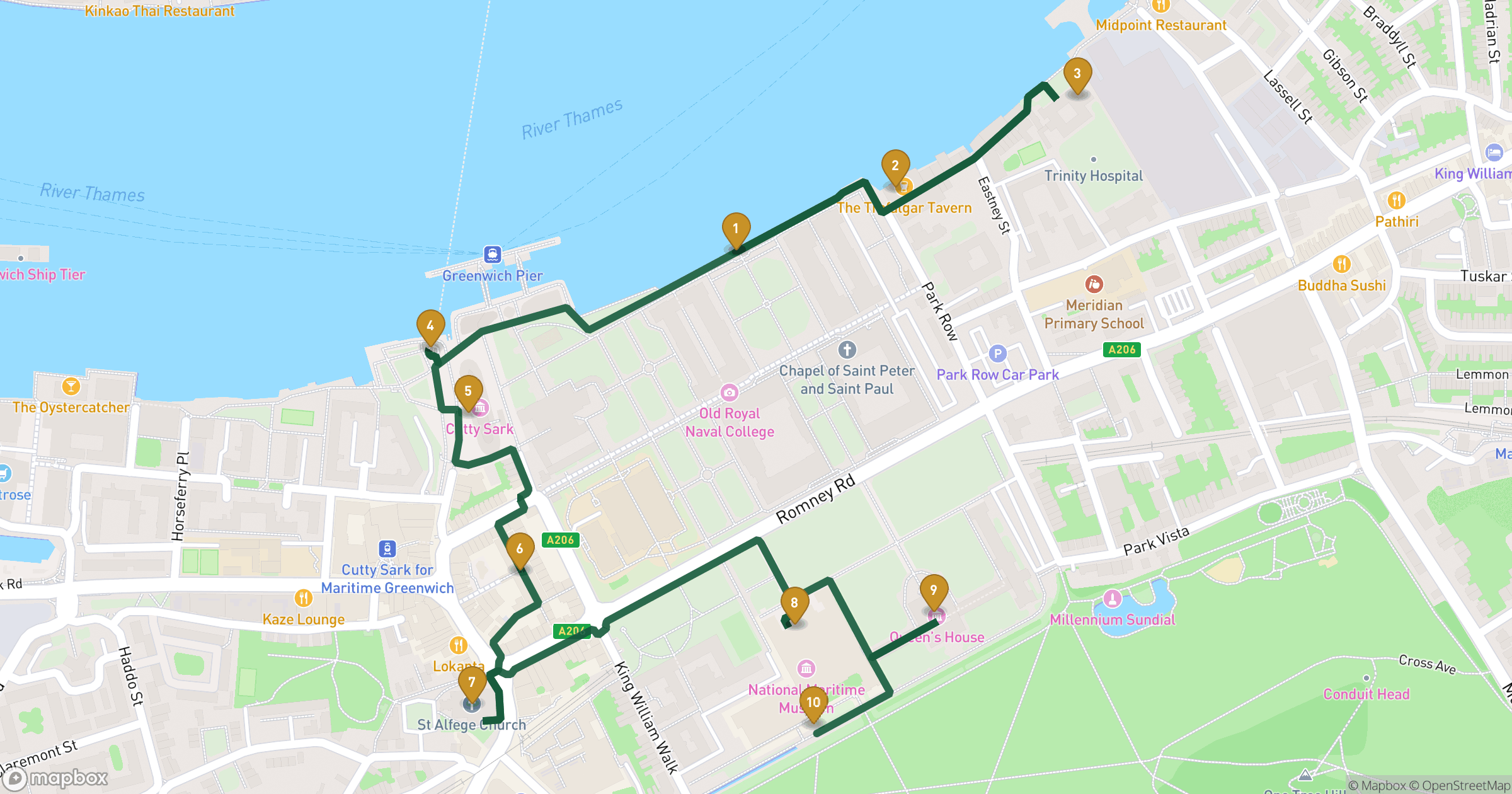 Map for London 도보 투어 with 10 stops